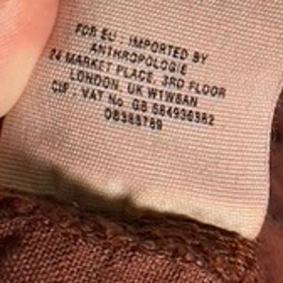 Anthropologie Hei Hei Embroidered Crochet Linen Cropped Marlena Trousers Pants - Picture 7 of 10